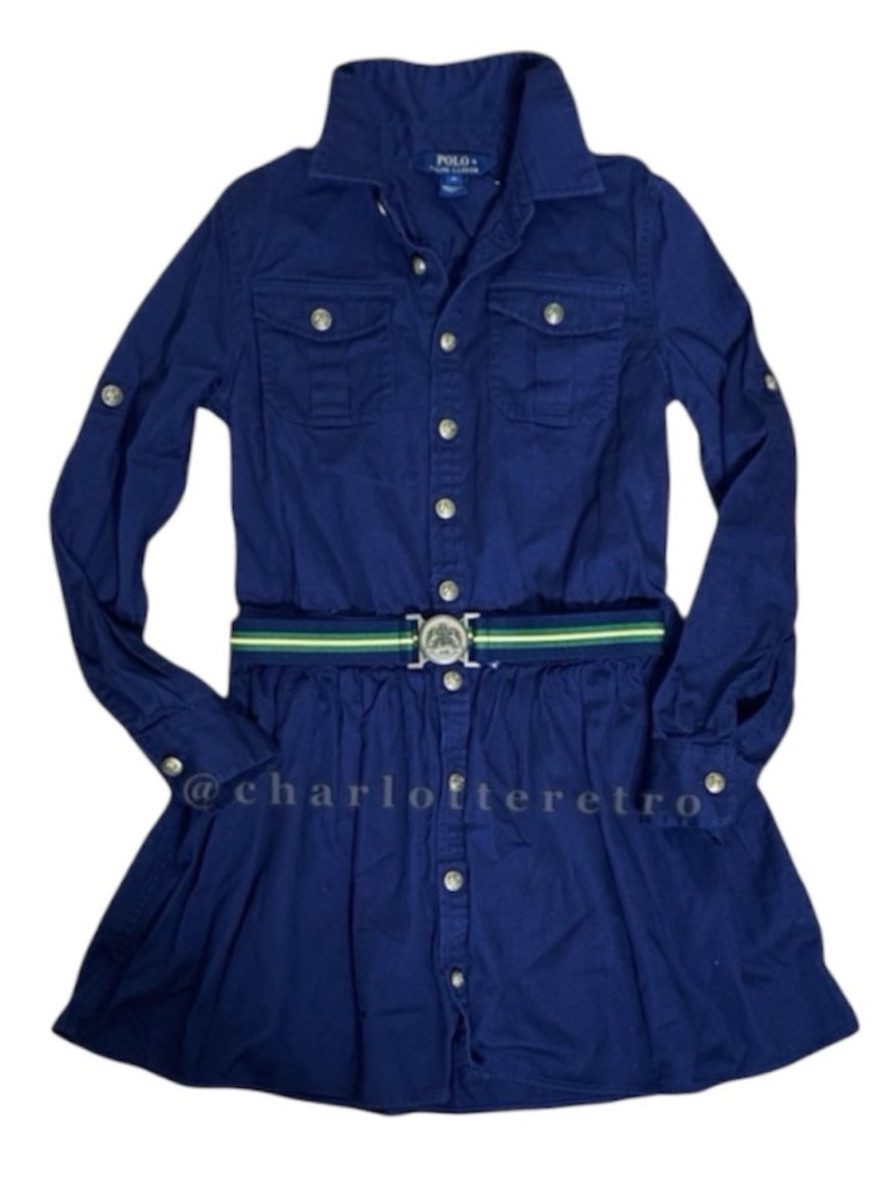 Polo Ralph Lauren Cotton Chino Dress w Belt